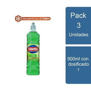 Pack 3 Limpiador De Superficies Vitalidad 900ml Virutex